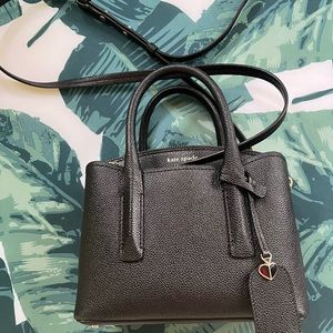 Kate Spade Margaux mini crossbody satchel bag in black